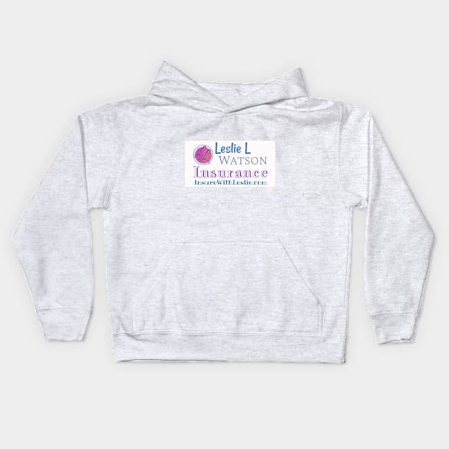 Leslie Watson Insurance Kids Hoodie by BILL AND LESLIE